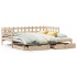 Sofá cama nido con cajones sin colchón 90x200