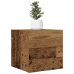 Muebles de pared para TV 2 uds madera envejecida 30,5x30x30 cm