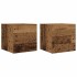 Muebles de pared para TV 2 uds madera envejecida 30,5x30x30