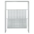 Revistero de acero plateado 35x15x45