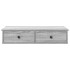 Estante de pared con cajones madera contrachapada roble