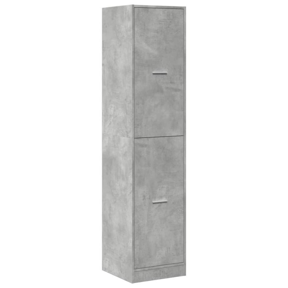 Armario botiquín madera ingeniería gris hormigón 40x41x144,5