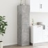 Armario botiquín madera ingeniería gris hormigón 40x41x144,5