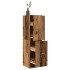 Armario botiquín madera de ingeniería envejecido 40x41x144,5
