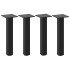 Patas para mesa de centro 4 uds acero negro 42-44