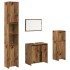 Juego de muebles de baño 4 piezas madera ingeniería