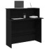 Mostrador de recepción negro 100x50x103,5 cm madera