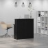 Mostrador de recepción negro 100x50x103,5 cm madera