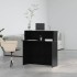 Mostrador de recepción negro 100x50x103,5 cm madera