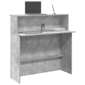Mostrador de recepción gris hormigón 100x50x103,5