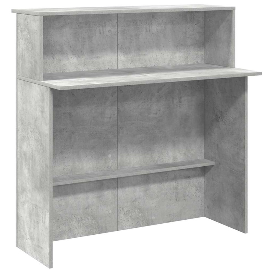 Mostrador de recepción gris hormigón 100x50x103,5