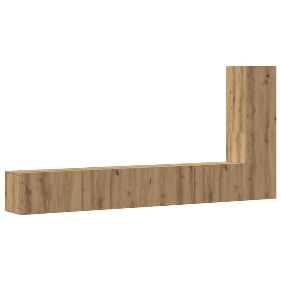 Mueble para TV de pared madera contrachapada artesanal 3