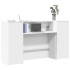 Mostrador de recepción blanco 180x50x103,5 cm madera