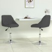 Sillas de comedor giratorias 2 uds terciopelo negro