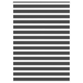 Estor cebra negro 155x200 cm tejido ancho 150,9 cm