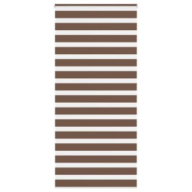 Estor cebra marrón 115x200 cm tejido ancho 110,9 cm