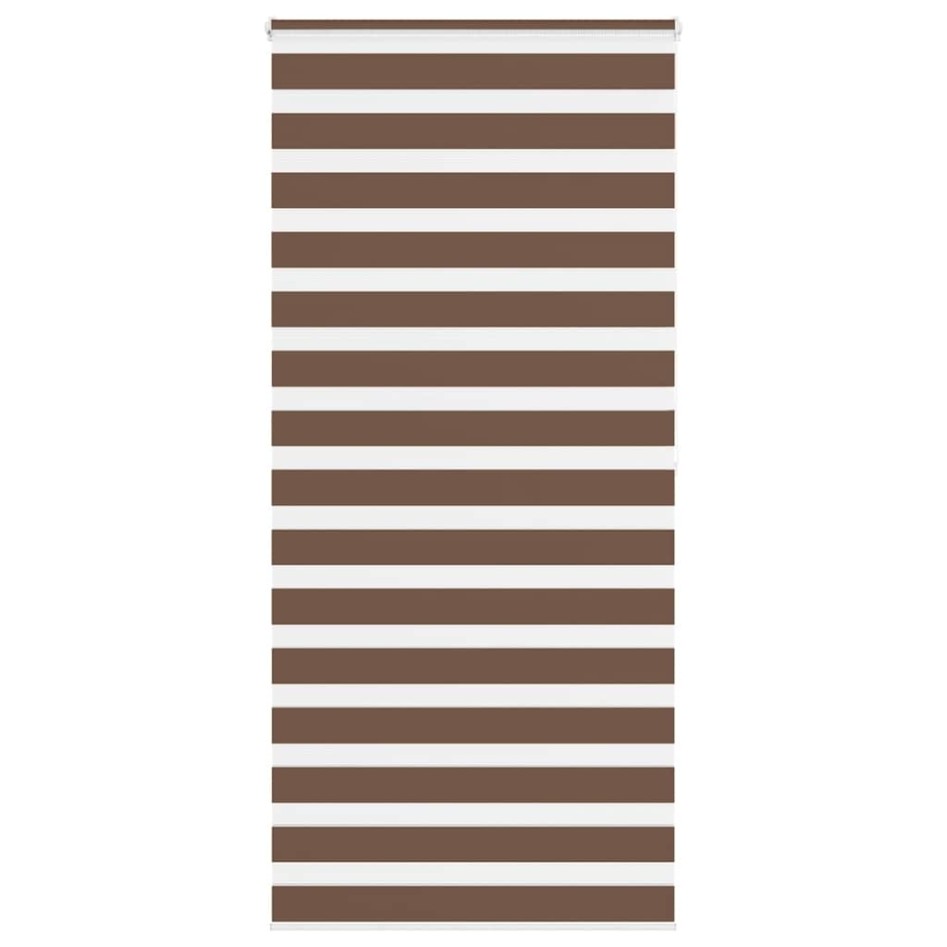 Estor cebra marrón 115x200 cm tejido ancho 110,9 cm