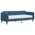 Sofá cama con colchón terciopelo azul 90x200