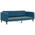 Sofá cama con colchón terciopelo azul 90x200
