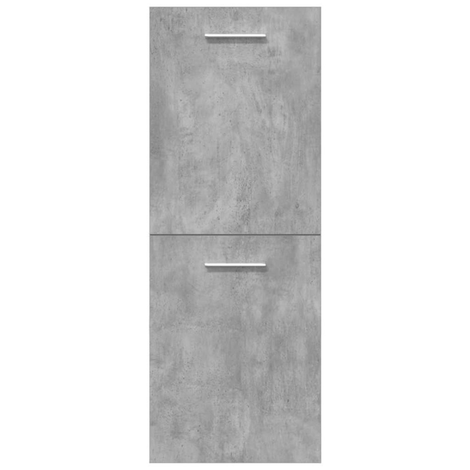 Juego muebles de baño 4 pzas madera contrachapada gris