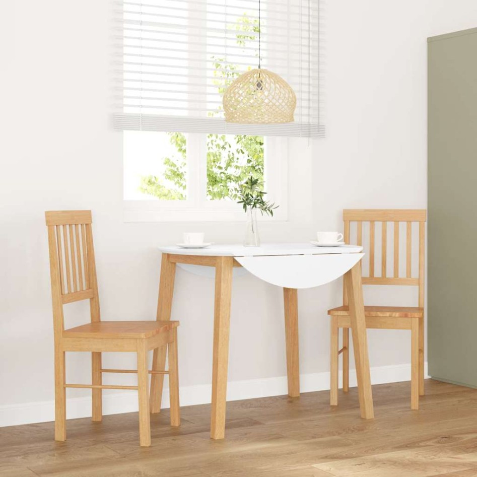 Sillas de comedor 2 unidades madera maciza de