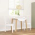 Sillas de comedor 2 unidades madera maciza de caucho