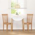 Sillas de comedor  2 uds madera maciza natural