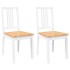 Sillas de comedor 2 unidades madera maciza de caucho