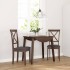Sillas de comedor con cojines 2 uds madera maciza marrón