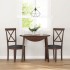 Sillas de comedor con cojines 2 uds madera maciza marrón