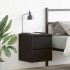 Mesilla de noche de pared roble negro 38x34x40