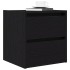Mesilla de noche de pared roble negro 38x34x40