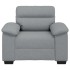 Sillón Sofá Tela Gris Claro 60