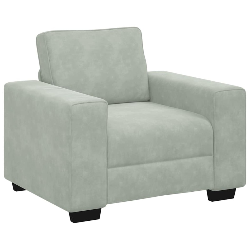 Sillón sofá gris claro 60 cm