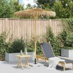 Sombrilla Tiki con dosel de hojas de plátano de bambú de 150 cm