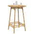 Mesa de bar para exterior cuadrada de bambú 55x55x100