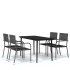 Juego de comedor de jardín 5 piezas
