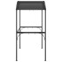 Cenador barbacoa estante lateral acero antracita 220x115x230