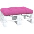 Cojín para palés tela rosa 120x80x12