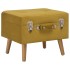Taburetes de almacenaje 3 piezas terciopelo amarillo
