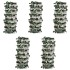 Vallas enrejadas de sauce 5 uds hojas artificiales 180x60