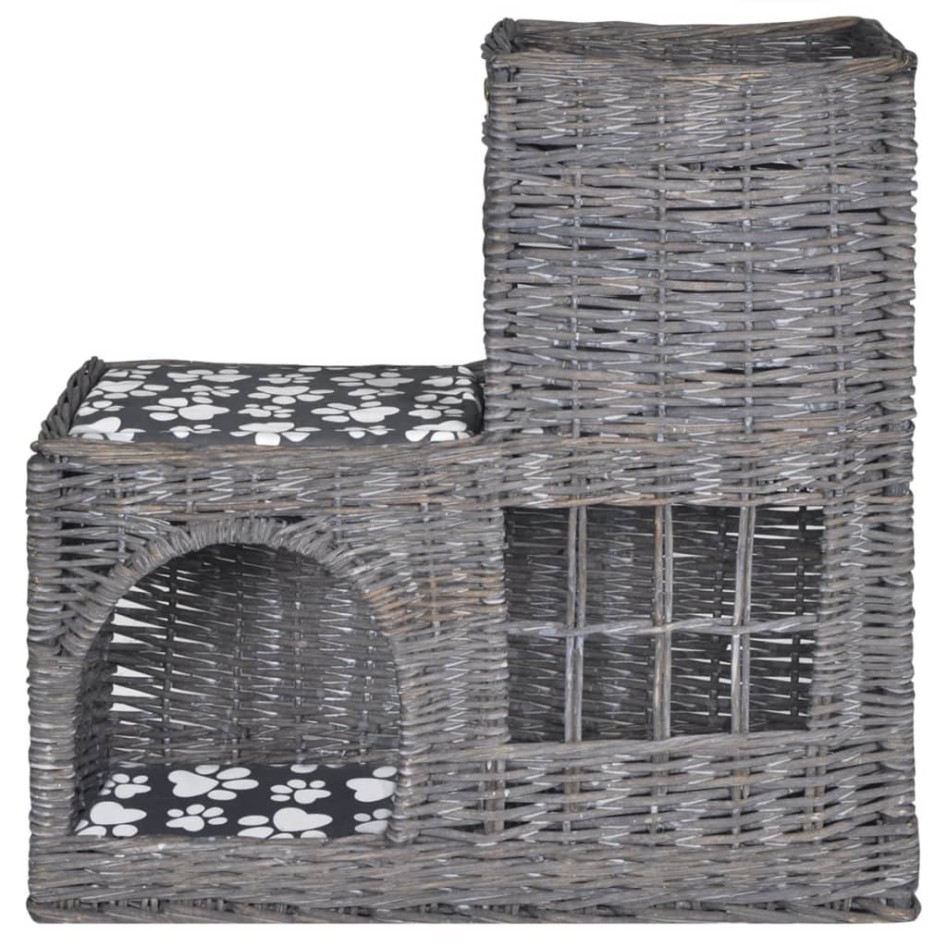 Casa/cama/rascador/castillo para mascotas de sauce con