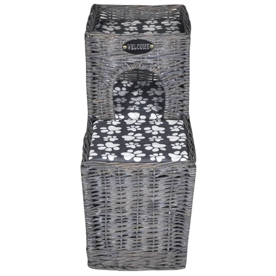 Casa/cama/rascador/castillo para mascotas de sauce con