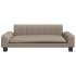 Cama para perros de cuero sintético color capuchino 90x53x30