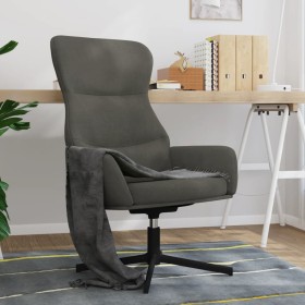 Sillón de relax de terciopelo gris