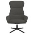 Sillón de relax de terciopelo gris