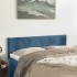 Cabeceros 2 unidades terciopelo azul oscuro 72x5x78/88