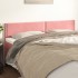 Cabeceros 2 unidades de terciopelo rosa 100x5x78/88