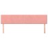 Cabeceros 2 unidades de terciopelo rosa 100x5x78/88