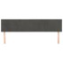 Cabeceros 2 unidades de terciopelo gris oscuro 90x5x78/88